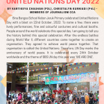 WE ARE ONE IN UNITED NATIONS DAY 2022!